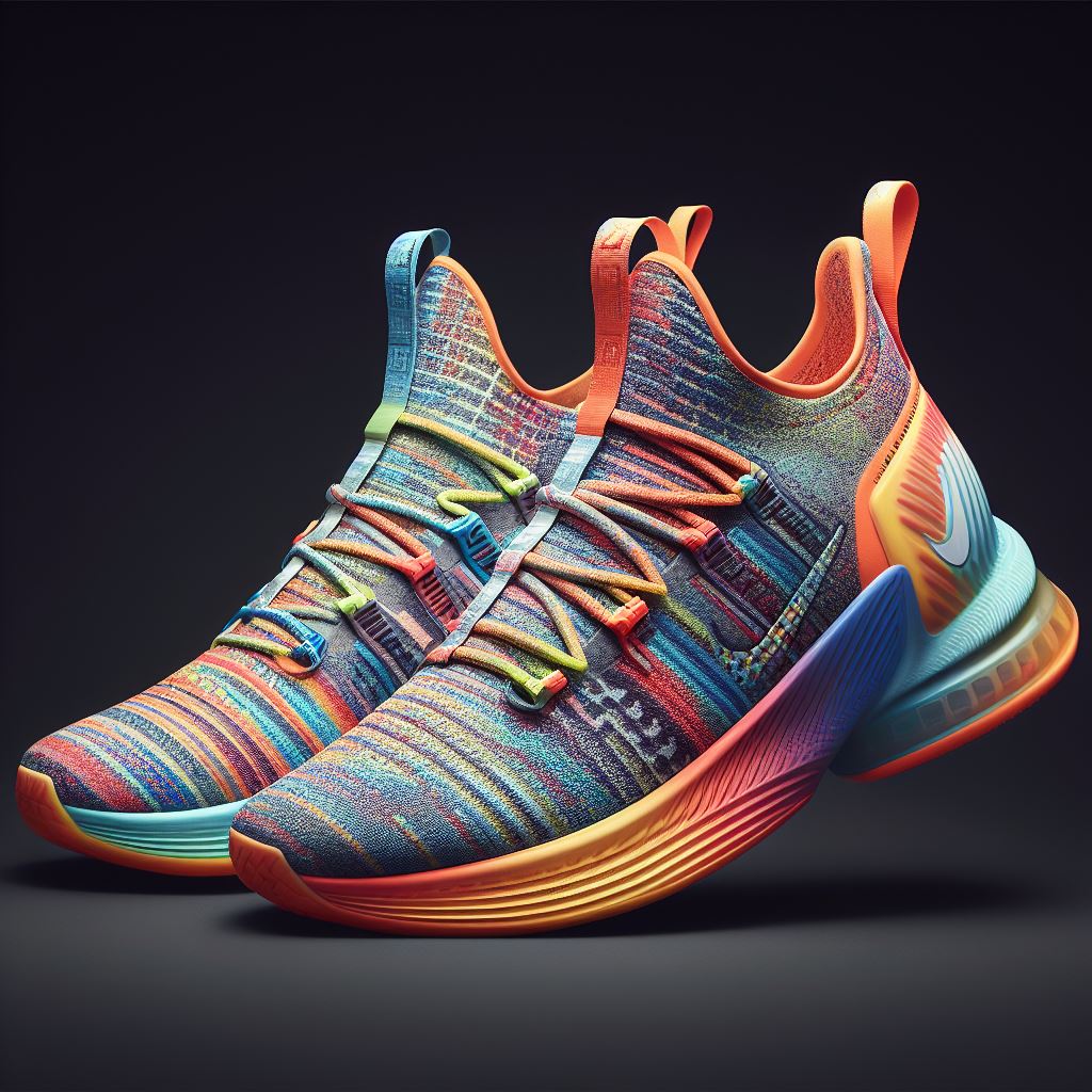 A cool and colorful sneaker.